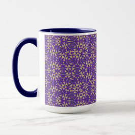 Taza Big Mug morado y oro