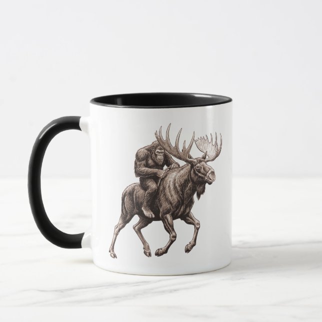Taza Bigfoot Riding Moose  (Izquierda)