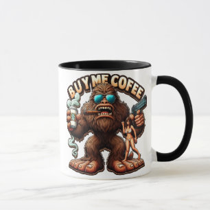 Taza Bigfoots Morning Brew Cómprame Un Café