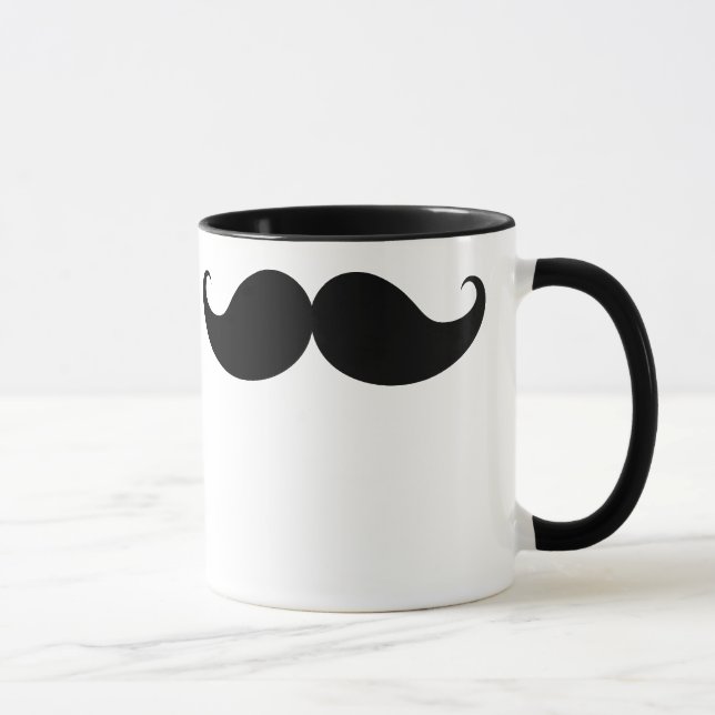 Taza Bigote divertido negro Stache del bigote del (Derecha)