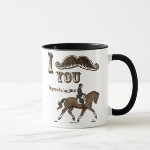 Taza Bigote I usted ecuestre