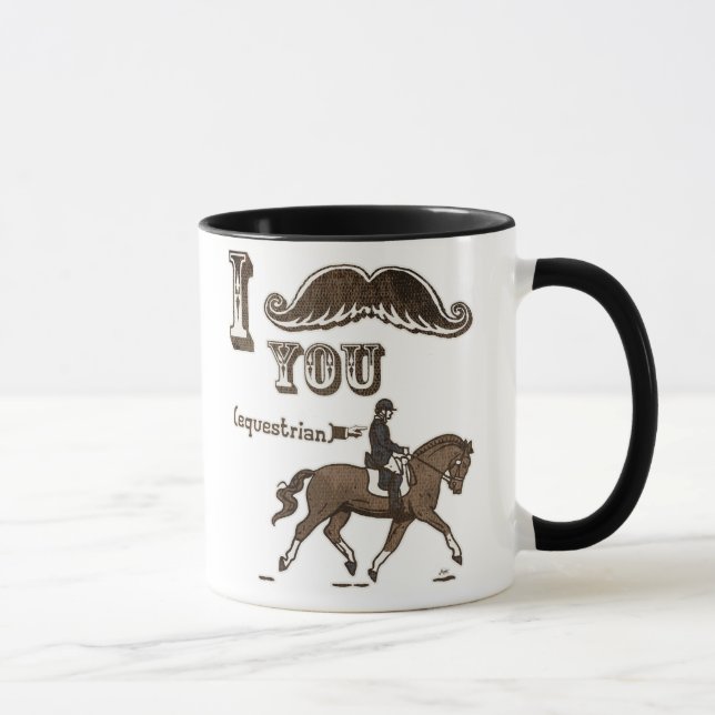 Taza Bigote I usted ecuestre (Derecha)