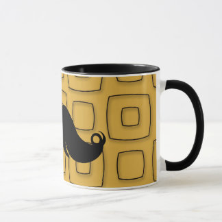 Taza Bigote negro retro