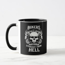 Taza Bikers Born In Straight From Hell, Mug