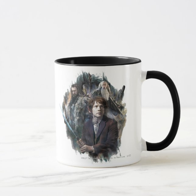 Taza BILBO BAGGINS™, THORIN OAKENSHIELD™ y Gandalf (Derecha)