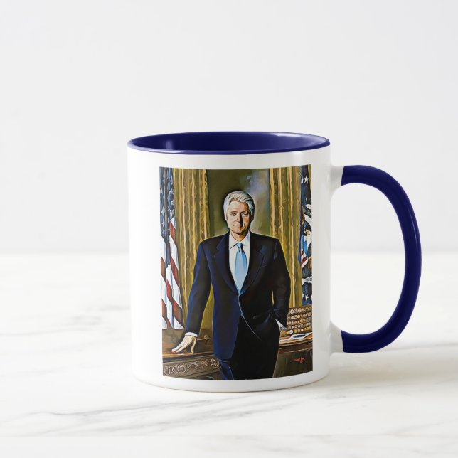 Taza Bill Clinton 42.º presidente Keepsake Coffee Mug (Derecha)