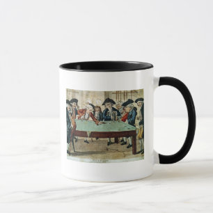 Taza Billares, aguafuerte del siglo XVIII por R.Sayer