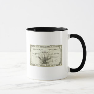 Taza Billete de banco de cuatrocientos livre, el 21 de