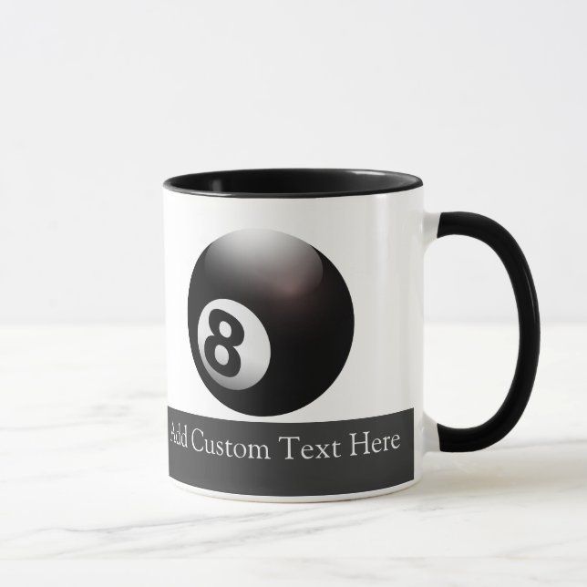 Taza Billetes de 8 bolas personalizados (Derecha)