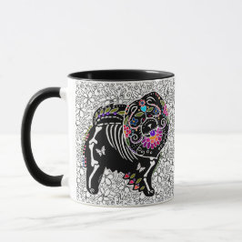 Taza BINDI SUGARSKULL Chow - Día de la Mugre Muerta