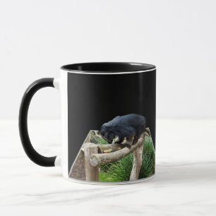 Taza Binturong (Bearcat) Parado En Un Registro,