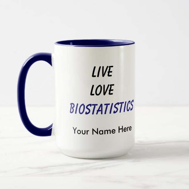 Taza Bioestadística viva del amor (Izquierda)