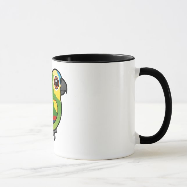 Taza Birdorable Azul-afrontó el loro (Derecha)