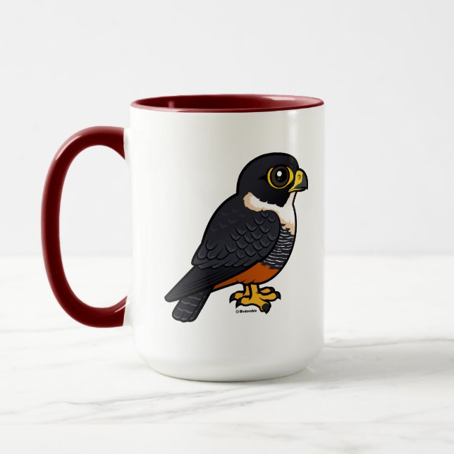 Taza Birdorable Bat Falcon Cute Personalizado Raptor (Izquierda)