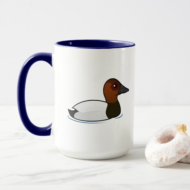 Taza Birdorable Canvasback (Con donut)