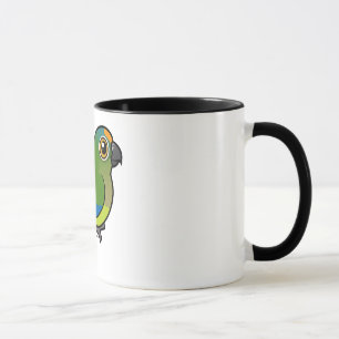 Taza Birdorable Melocotón-afrontó el Parakeet