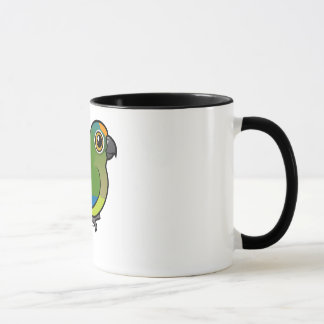 Taza Birdorable Melocotón-afrontó el Parakeet