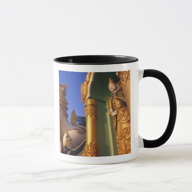 Taza Birmania (Myanmar), Rangún (Yangon) Templo (Derecha)