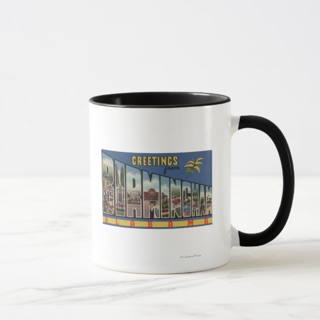 Taza Birmingham, Alabama - Escenas de letras grandes (Derecha)