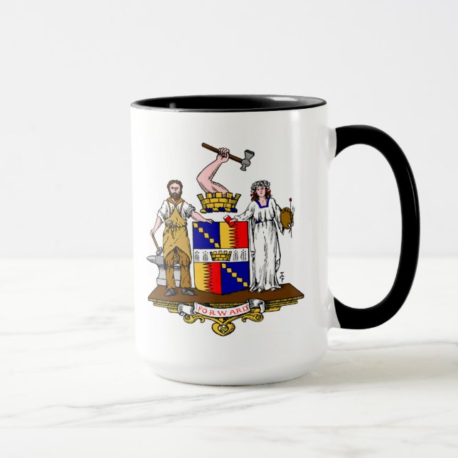Taza Birmingham* Gran Personalizado británico Mug (Derecha)