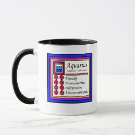 Taza Birth Rótulo Aquarius Mug