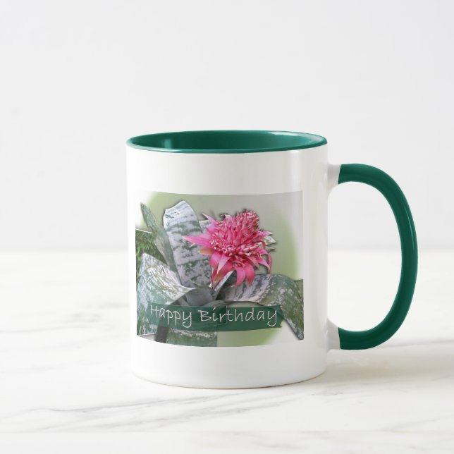 Taza Birthday Pink Bromeliad (Derecha)