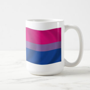 Taza bisexual de la bandera del orgullo