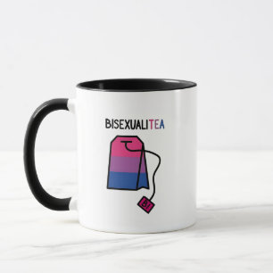 Taza BisexualiTEA Bi Orgullo Bandera Té Bisexual