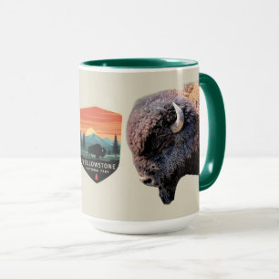 Taza Bisonte Búfalo del Parque Nacional Yellowstone