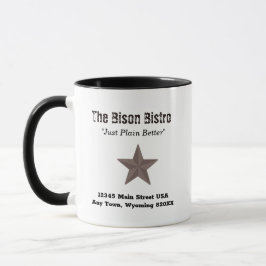 Taza Bisonte de las Llanuras del Oeste Rústico