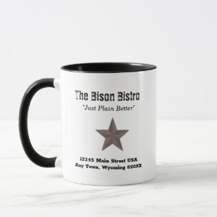 Taza Bisonte de las Llanuras del Oeste Rústico