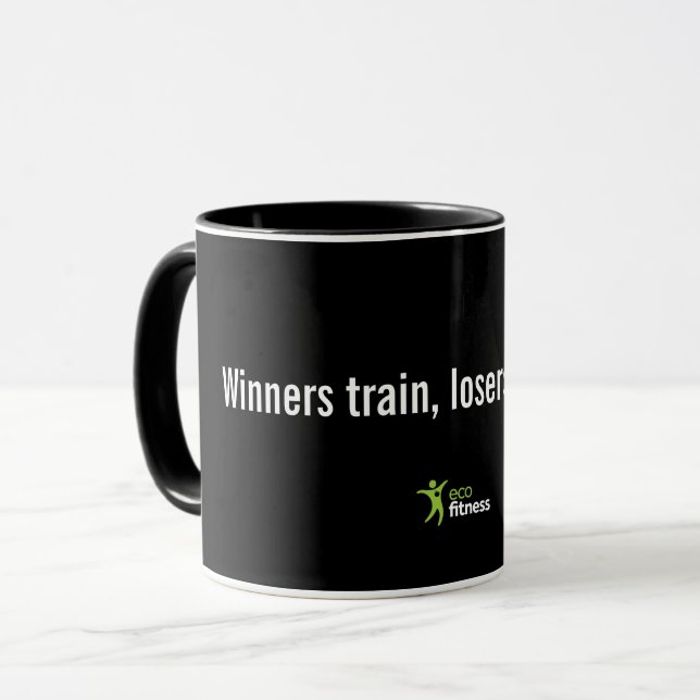 Taza Black 11 oz Mug | Ganadores del Eco Fitness (Anverso izquierdo)
