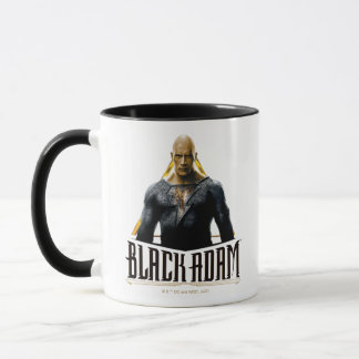 Taza Black Adam Character and Name Graphic