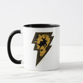 Taza Black Adam Distressed Lightning Bolt Graphic