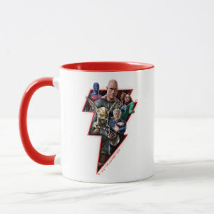 Taza Black Adam Group Lightning Graphic