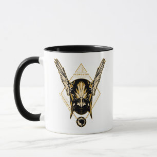 Taza Black Adam   Hawkman Helmet Graphic