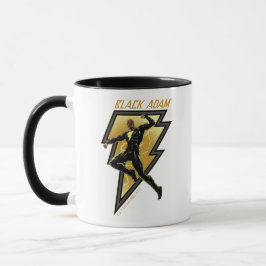 Taza Black Adam Lightning Bolt Character Illustration