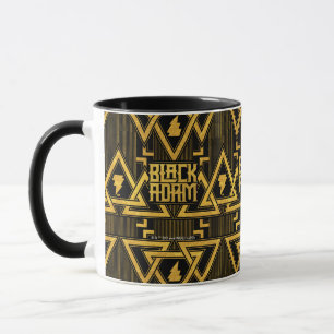 Taza Black Adam Lightning Bolt Triangular Pattern