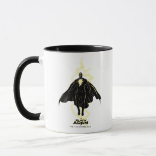 Taza Black Adam Lightning Silhouette Graphic