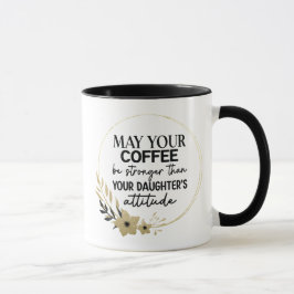 Taza Black and Gold Funny Coffee Mug para mamá y papá
