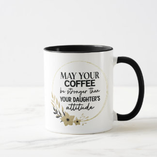 Taza Black and Gold Funny Coffee Mug para mamá y papá