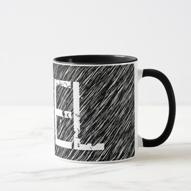 Taza Black and White Grunge Fuel (Derecha)