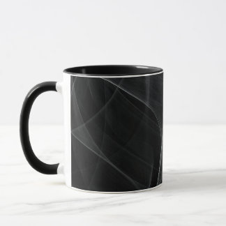 TAZA BLACK BACKGROUND AND DELICATE LIGHT BRUSHSTROKES