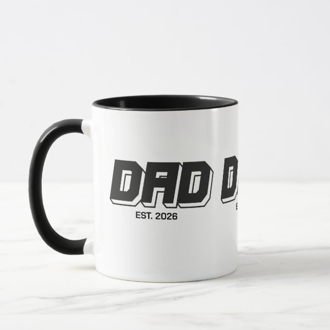 Taza Black Bold Established New Dad Gift (Izquierda)