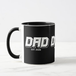Taza Black Bold Established New Dad Gift