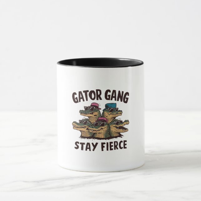 Taza Black Bold Gator Gang Mug (Centro)