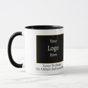 Taza Black Business Branding Mug