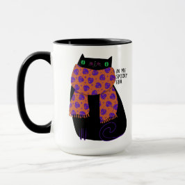Taza Black Cat Fall Season Halloween Spookone Cute