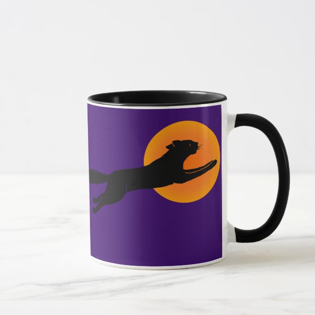 Taza Black Cat Flying School Vintage Coffee Mug (Derecha)