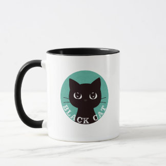 Taza BLACK CAT | Minimalist Modern Pop Black Cat